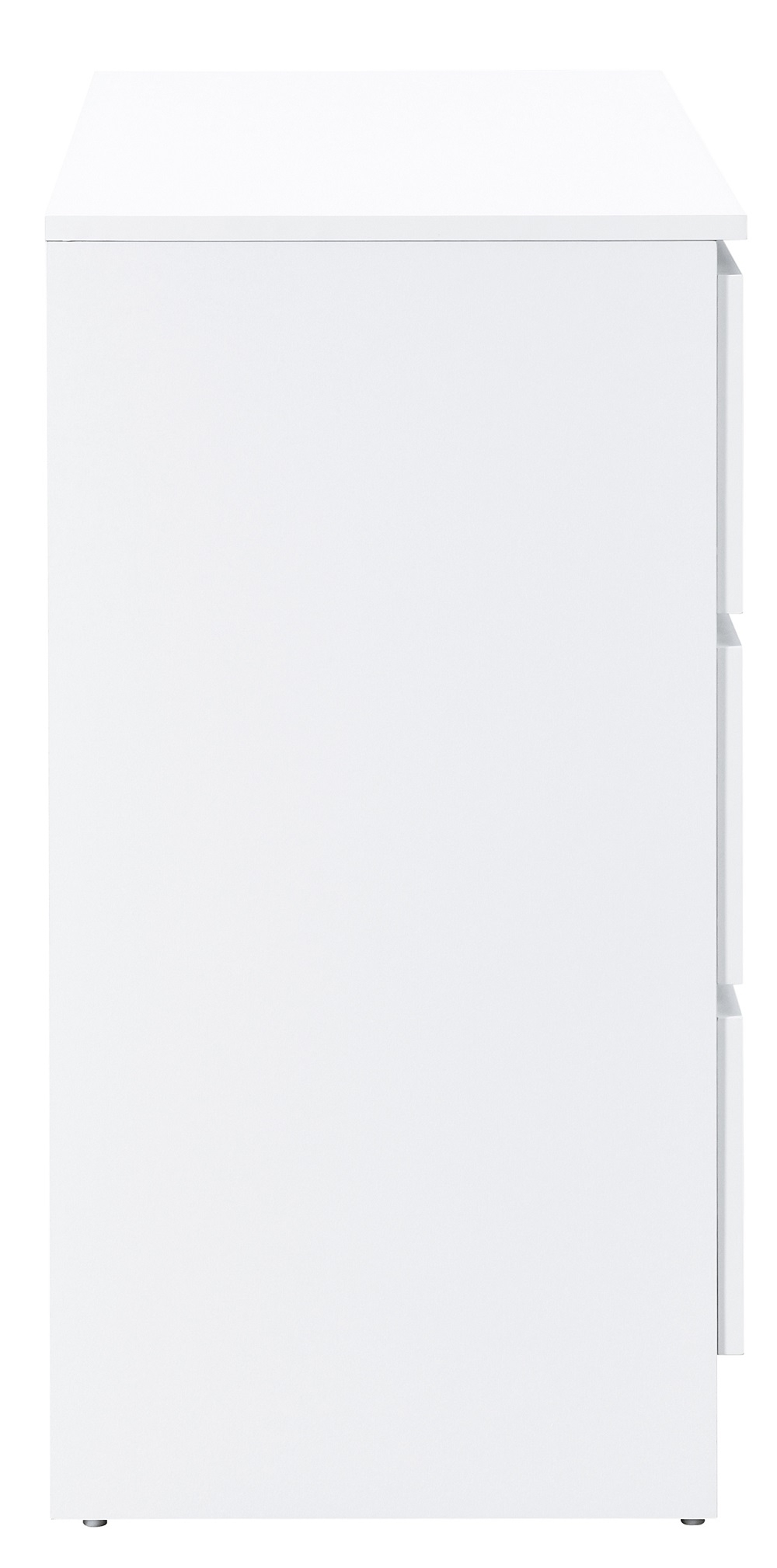 Product photograph of Oslo White 3 Drawer Small Chest from Choice Furniture Superstore.